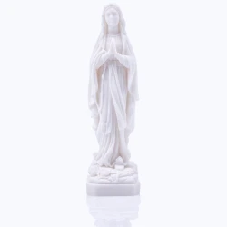 Figurka Matka Boża Różańcowa z alabastru 17 cm